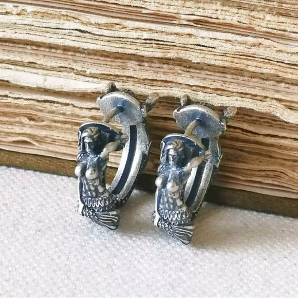 Poseidon & Amphitrite~ Ariel Triton Mermaid Merman Nymph Sea Creature Siren Hoop - Picture 10 of 16